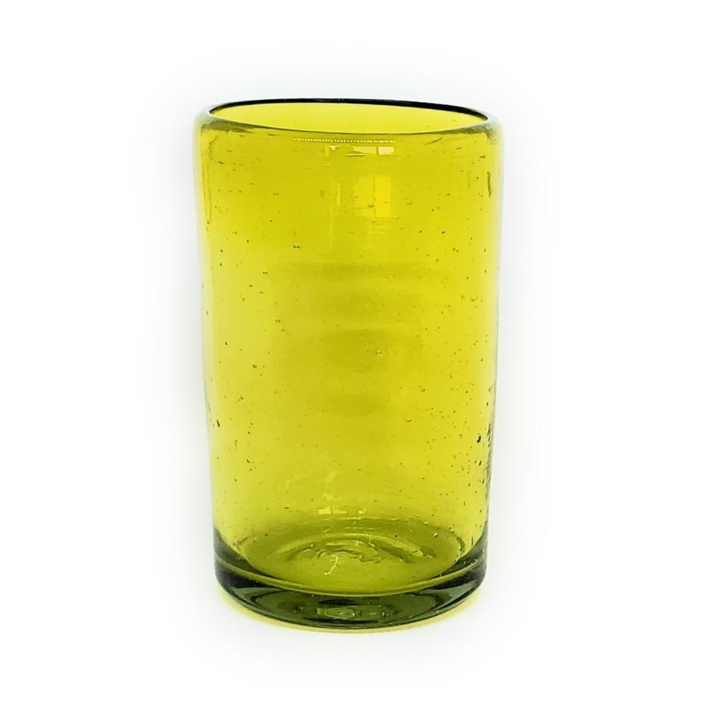Novedades / Juego de 6 vasos grandes color amarillos / stos artesanales vasos le darn un toque clsico a su bebida favorita.
